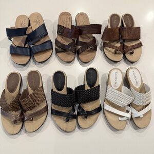 Kim Rogers Sandle Bundle 6 Pairs Size 6